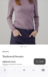 Eleventy Cashmere turtleneck violet Size M