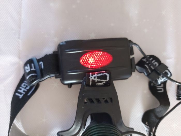 UltraLight Head Cap with 3 modes light front, Bright, Ultra Bright, Rapid Flash, and rear reflector, Ideal for walkers at night time