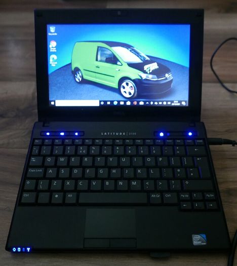 Dell Latitude 2100 150GB HDD Intel Atom Core 2GB RAM 10.1" Laptop works fine