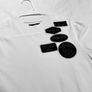 Mens tshirt top Mercier white with black badges XS Image 2