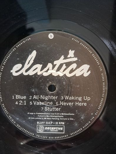 Elastica 1995 lp on Deceptive BLUFF 014LPN