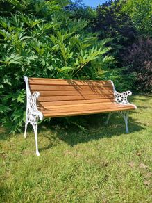 Cast iron garden bench