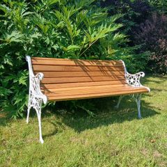 Cast iron garden bench