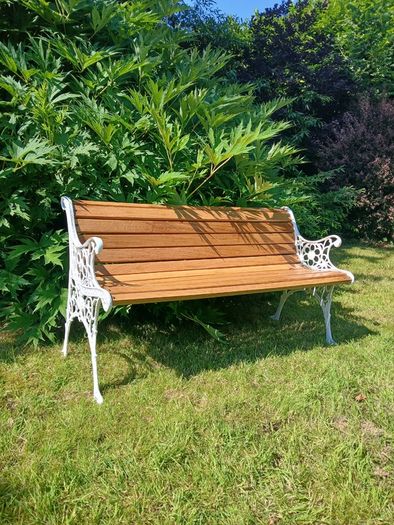 Cast iron garden bench