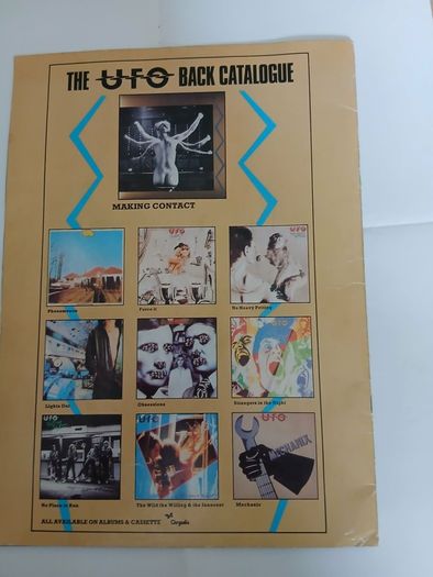 UFO Tour programme and poster