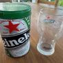 Small Heineken 0.25L Glass & Tin Can (New) Image 2