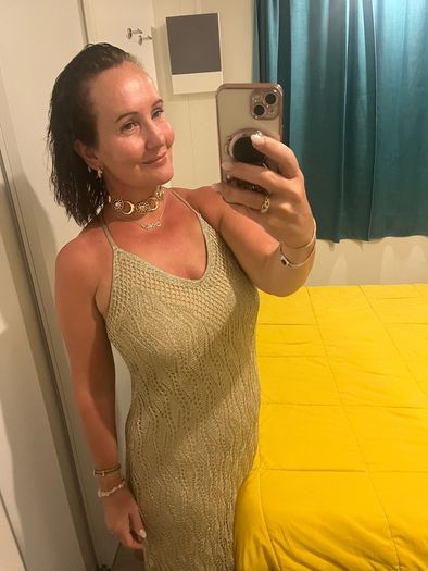 zara gold knit dress