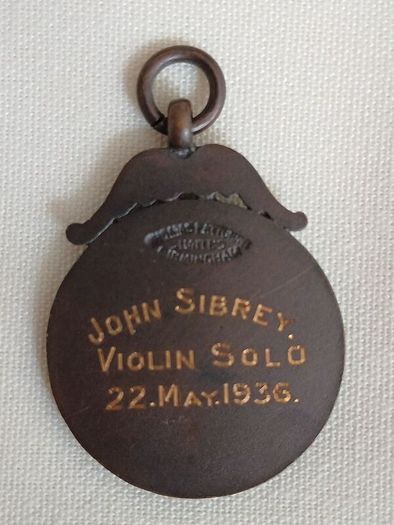 Brighton musical festival medal
