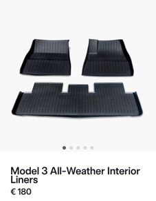 Genuine Rubber Mats Tesla Model 3 Highland