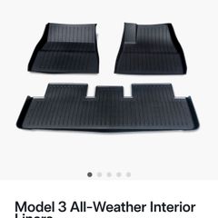 Genuine Rubber Mats Tesla Model 3 Highland