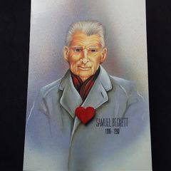 Ireland : Irish Writers Note Card , Samuel Beckett , ( 1906 - 1990 ) - A John Hinde Publication