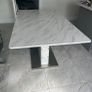 Modern Marble Effect Dining Table Image 3