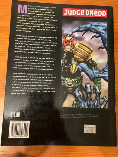 Graphic novel:'Judge Dredd Wilderlands'