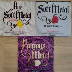 Lot of 3 Hair Metal / AOR / Soft Rock Compilation Vinyl LP's (1989) Ozzy, WASP, Rainbow, Whitesnake etc EX+