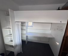 Single Loft Bed with Desk