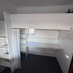 Single Loft Bed with Desk