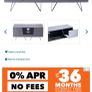 Glass TV Stand (Cream) Image 8