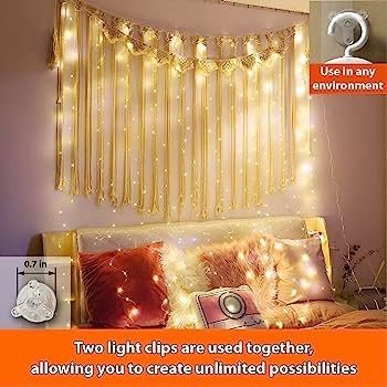 300 LED Curtain Lights, USB Window Lights, 3m x 3m 8 Modes Remote Control Fairy Light Waterproof LED Copper String Lights for Outdoor Indoor Wedding Party Garden Bedroom Decoration, Cool White (FREE SHIPPING)