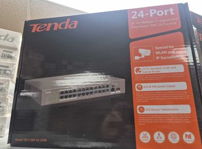 Tenda PoE Switches TEF1126P-24-250W