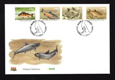 2001 Ireland Freshwater Fish (Perch, Arctic Charr, Pike & Bream) Commemorative Stamps An Post First Day Cover (FDC)