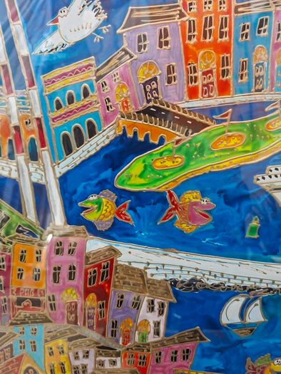 Stunning Large Original signed Painting(2004) of Dublin Bay by Irish Artist Simone Walsh