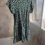 Green & White Floral Dress XL Image 2