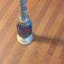 Vintage Bleu Glass perfume bottle Image 2