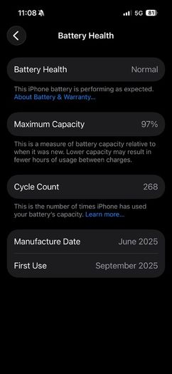 iPhone 16 128GB Black ; Aesthetics 10/10