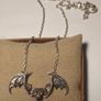 Sterling Silver Bat Necklace Image 2