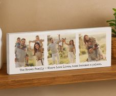 Personalised Photo Upload Mantel Block