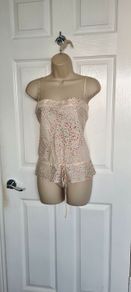 Off White Polka Dot Silk Y2K top from Jasper Conran Jeans size 14