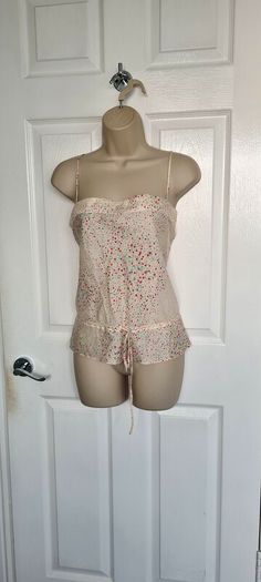 Off White Polka Dot Silk Y2K top from Jasper Conran Jeans size 14