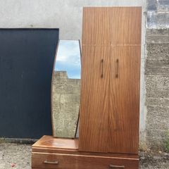 Wardrobe - Mid Century Combination Wardrobe