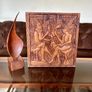 Vintage Hand Carved Deep Relief Large Wooden Wall Art Panel Tribal Village Scene Story Board Image 8