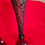 Pair of Ruby Red Glass Trumpet Vases Image 8