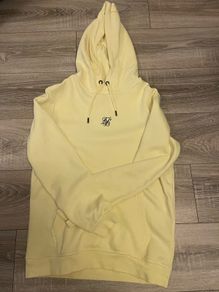 SikSilk Yellow Mens Hoodie Like New Size Small