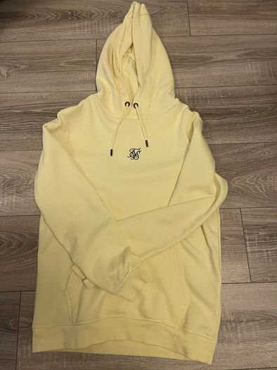 SikSilk Yellow Mens Hoodie Like New Size Small