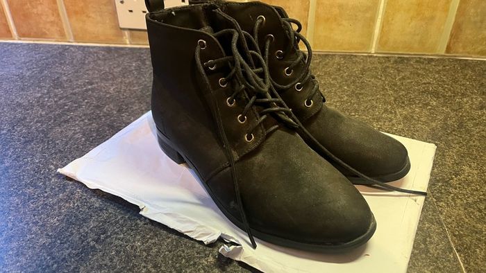 Vices black ankle boots