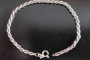 Sterling silver twisted rope bracelet stamped  925