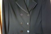 Dress Evening Blazer Jacket By J.taylor  Jet Black- Immaculate . Size 12 Medium. Formal dressy.