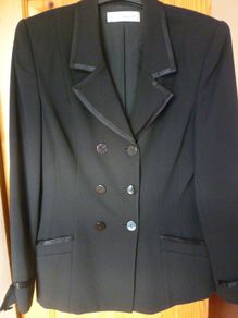 Dress Evening Blazer Jacket By J.taylor  Jet Black- Immaculate . Size 12 Medium. Formal dressy.