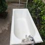 Cast Iron Bath with Taps  Good Condition Image 6