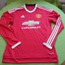 Mint 2015/16 Manchester United #7 Memphis Adidas Home Long Sleeve Jersey Size M Adults Image 3