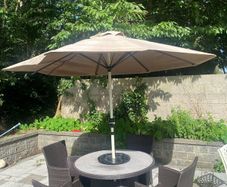 Premium 4-Seater Rattan Garden Dining Set with Par