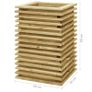 Garden Raised Bed 50x50x80 cm Impregnated Pinewood Image 2