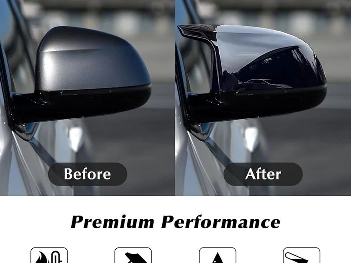bmw x5 f15 rear spoiler and door mirror covers m performance  m sport
