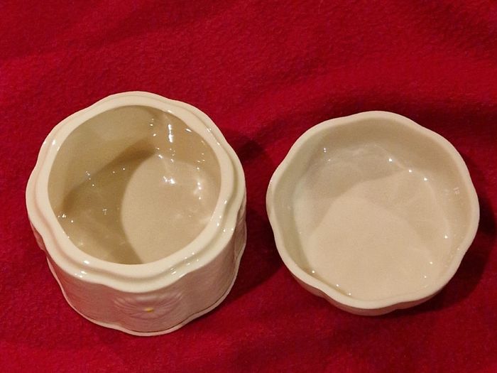 Belleek Trinket Jar