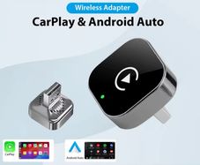 Wireless Apple CarPlay & Android Auto Adapter (2-in-1, Plug & Play)