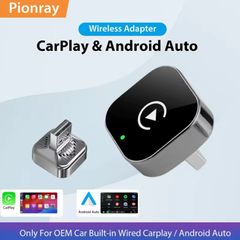 Wireless Apple CarPlay & Android Auto Adapter (2-in-1, Plug & Play)