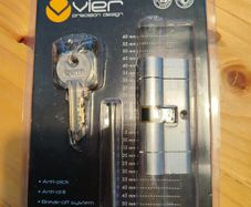 Vier V5 Anti Pick Euro Lock Barrell For 5 Lever Door 35/35cm